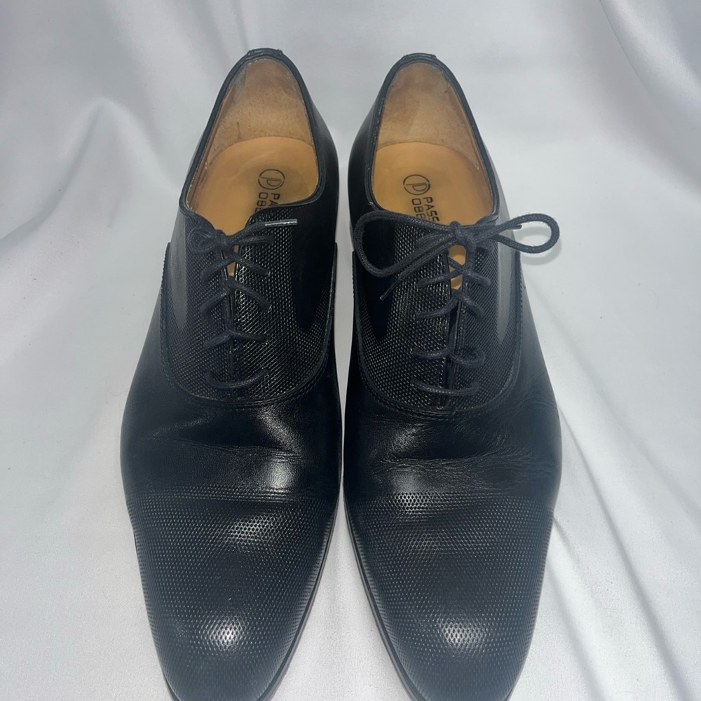 Black Leather Men's Dress Shoes